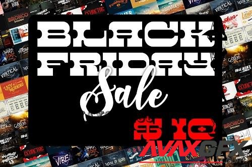 Black Friday Font Bundle - 61 Premium Fonts