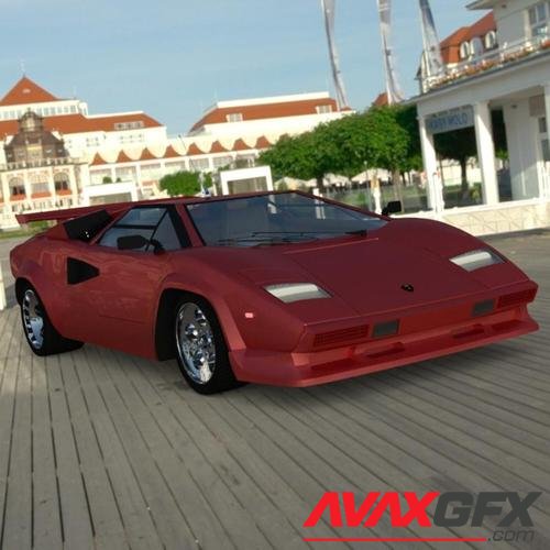 Lamborghini Countach - for DAZ Studio