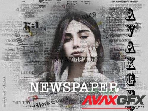 Newspaper PSD Photo Effect Template