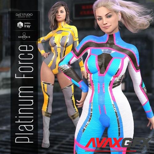 Platinum Force Ouitfit for Genesis 8 Female