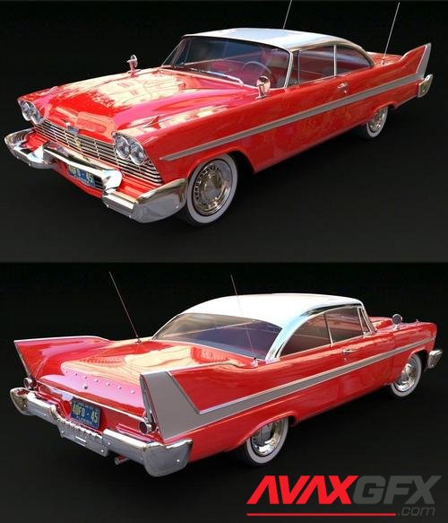 PLYMOUTH FURY 1958 for DAZ Studio