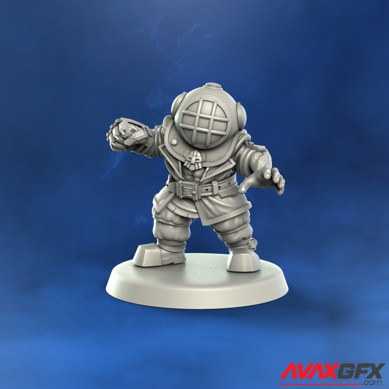 Punga Miniatures - Dwarf Blocker 1 - 3D Print Model STL