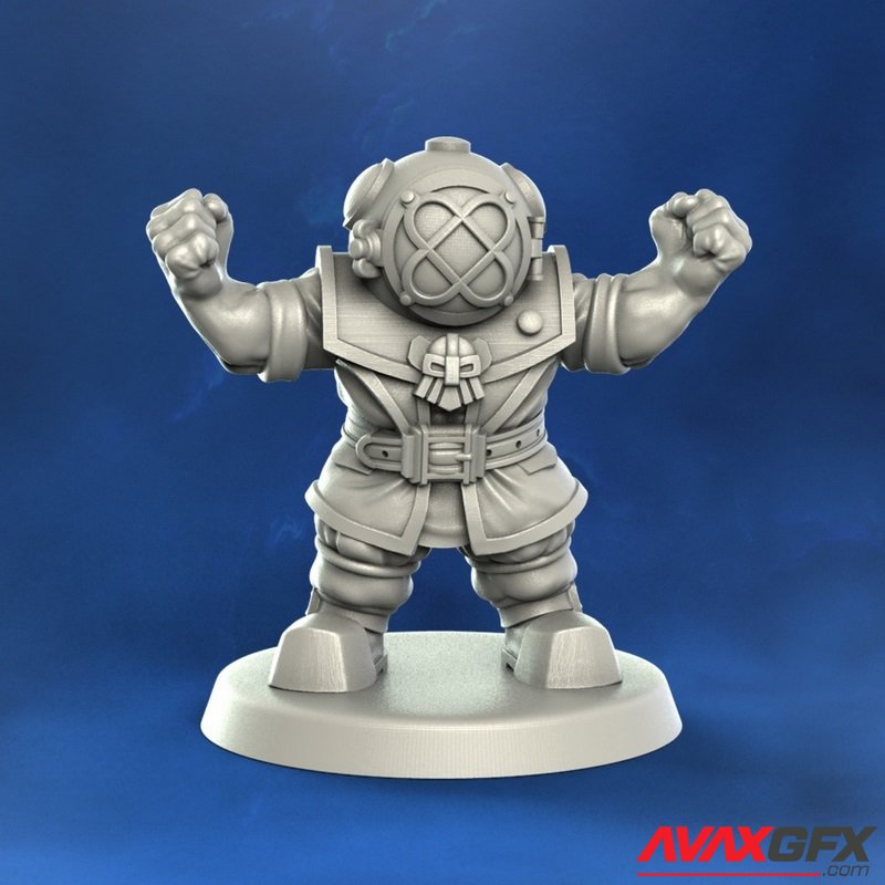Punga Miniatures - Dwarf Blocker 5 - 3D Print Model STL