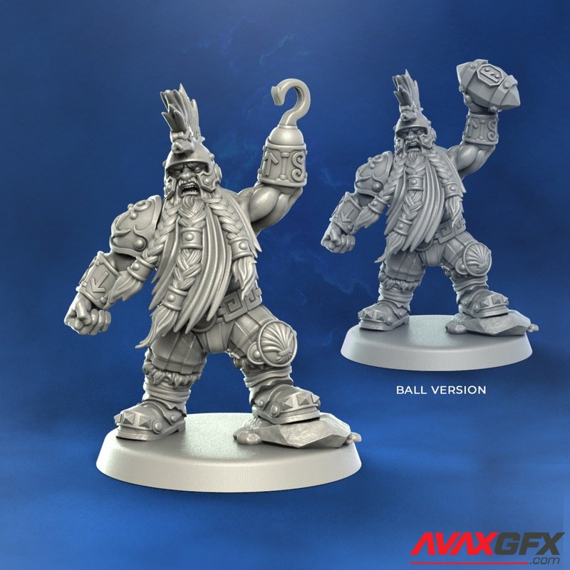 Punga Miniatures - Dwarf Slayer 1 - 3D Print Model STL