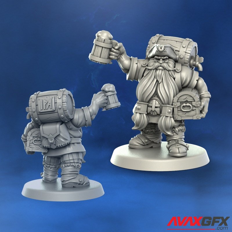 Punga Miniatures - Master Brewer - 3D Print Model STL