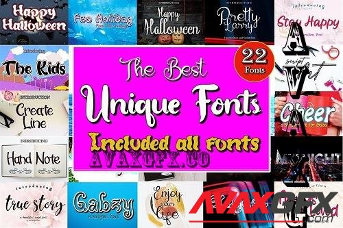 The Best Unique Fonts - 22 Premium Fonts