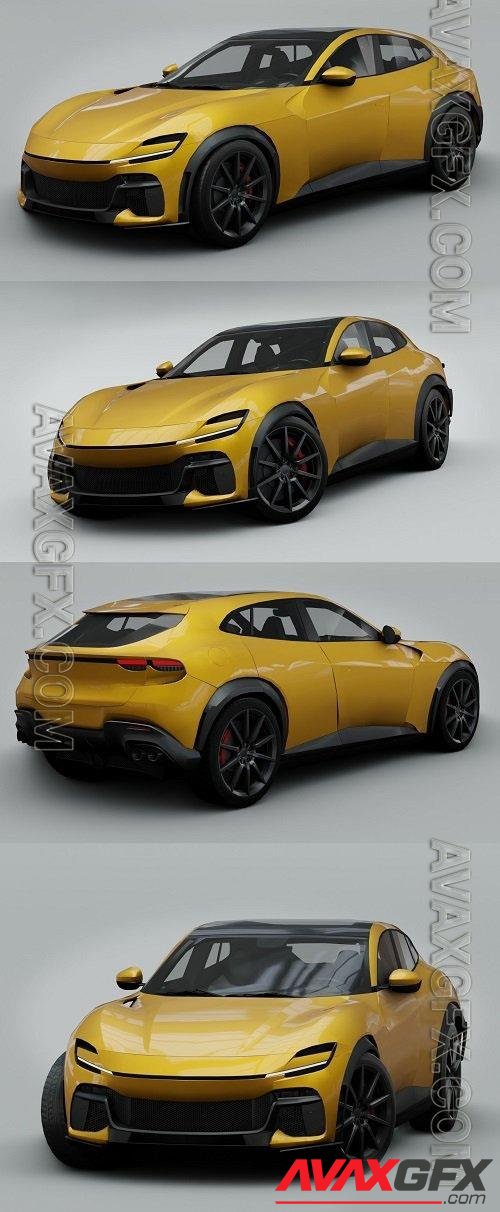 Ferrari Purosangue 2023 3D Models
