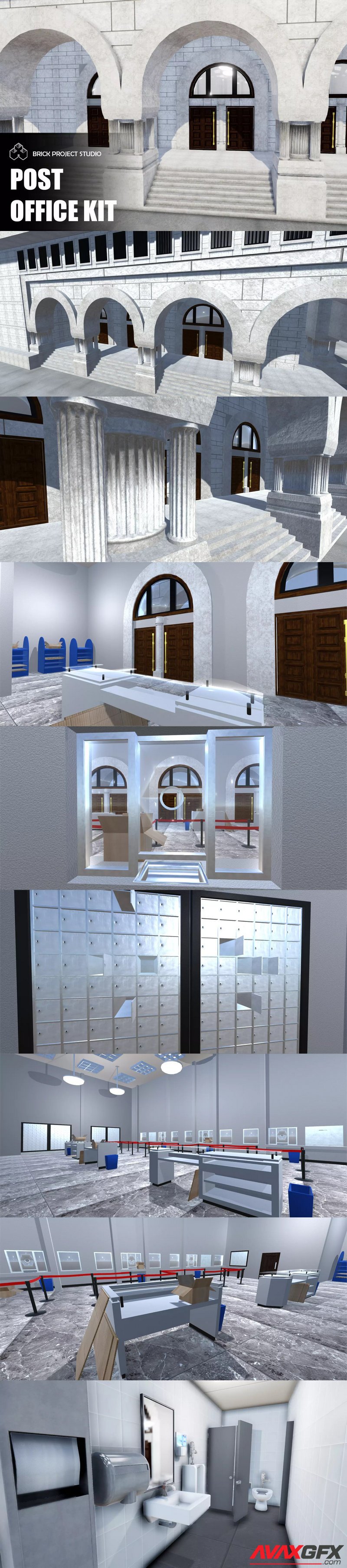 Post Office Interior Exterior Kit