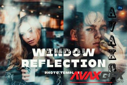 Window Reflection Photo Template