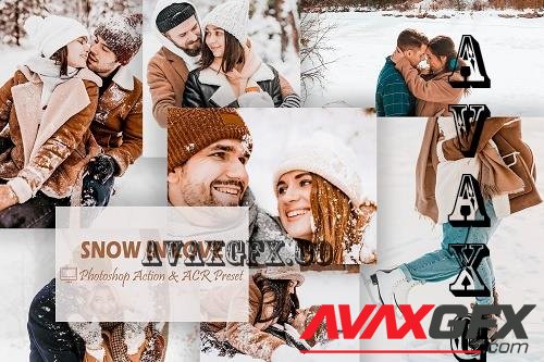 12 Snow In Love Photoshop Actions And ACR Presets, Winter - 2319705