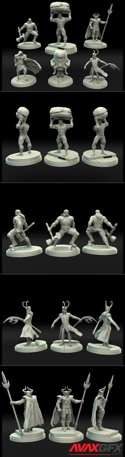 Legion Miniatures Pack 03 – 3D Print