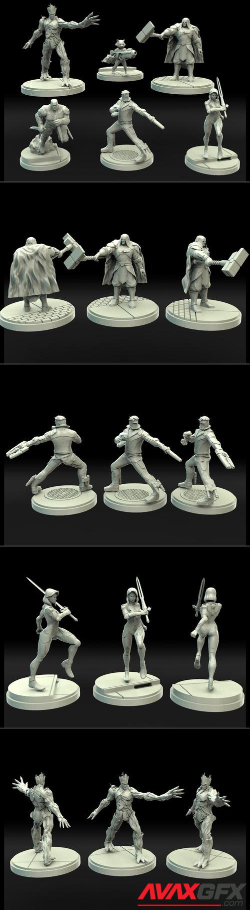 Legion Miniatures Pack 02 – 3D Print