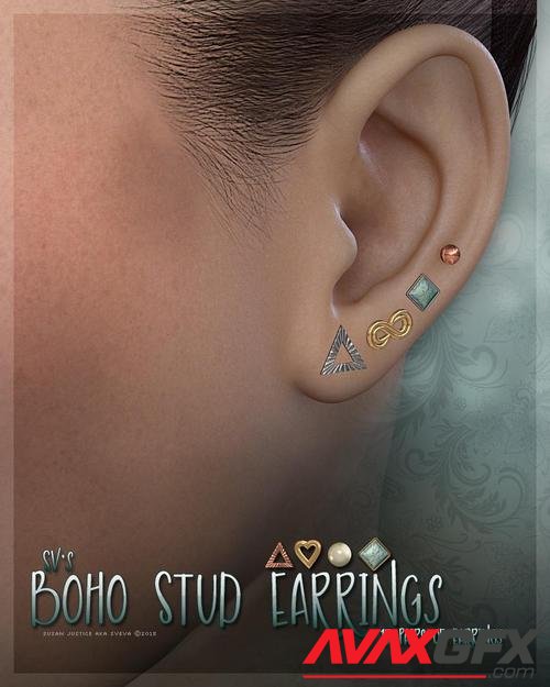 SV's Boho Stud Earrings
