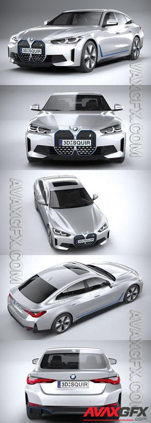 BMW i4 2022 3D Models