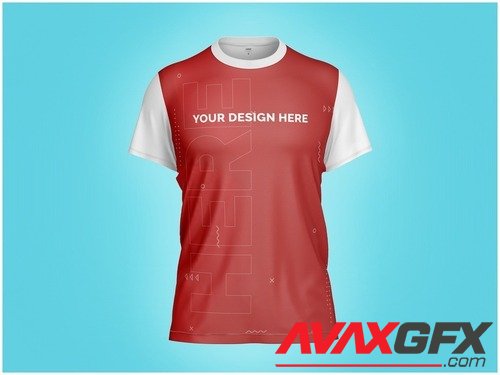 AdobeStock - T-Shirt Mockup Front View 538215573