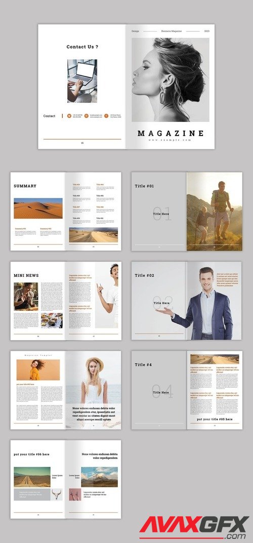 AdobeStock - Magazine Layout 512657923