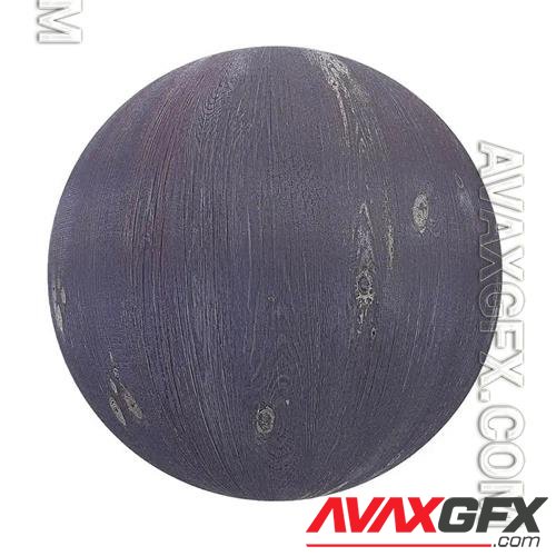 Purple Painted Wood PBR Texture 3D