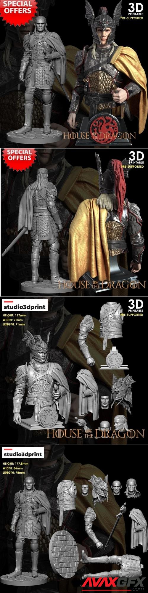Daemon Targaryen House of the Dragon – 3D Print