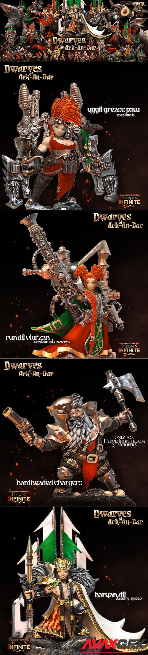 Heroes Infinite – Dwarves of Ark-An-Dar November 2022 – 3D Print