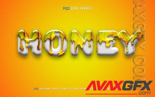 Honey psd text effect easy editable