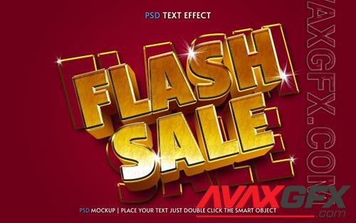 Flash sale psd text effect mockup