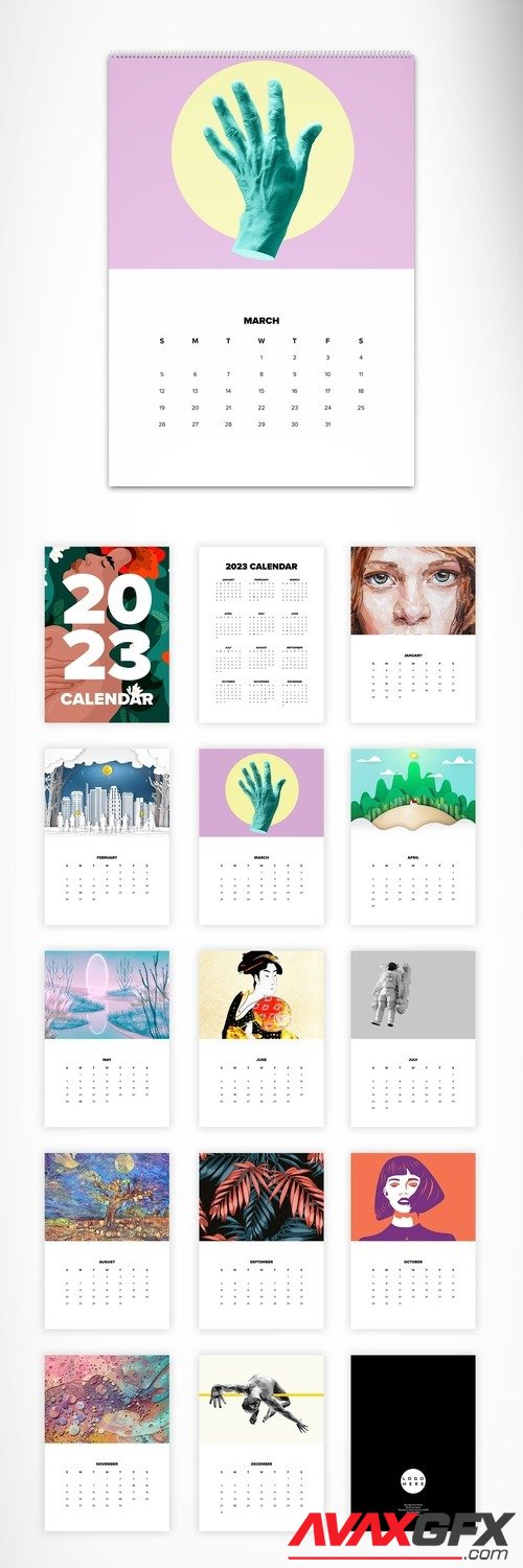 AdobeStock - 2023 Wall Calendar A3 504605070