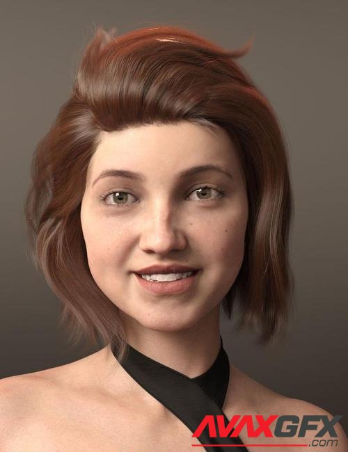 Lan Hair for Genesis 8 and 8.1 Females