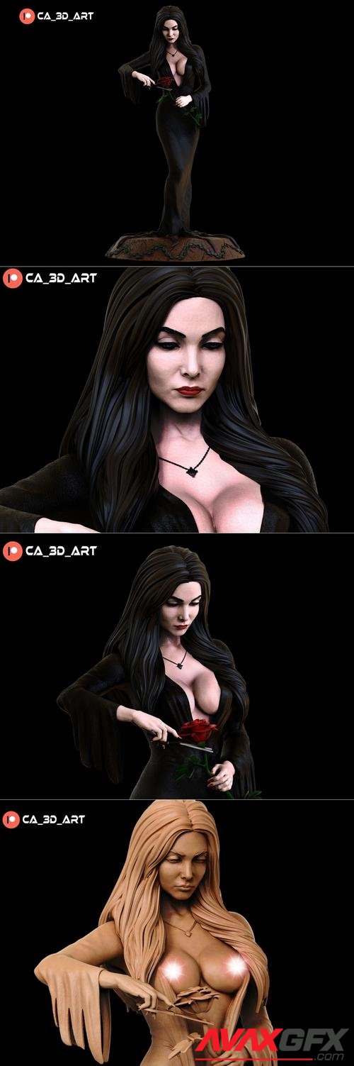 Ca 3d art - Morticia Addams – 3D Print