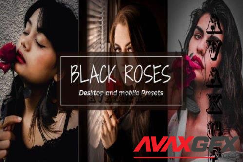 7 Black Roses Lightroom Presets