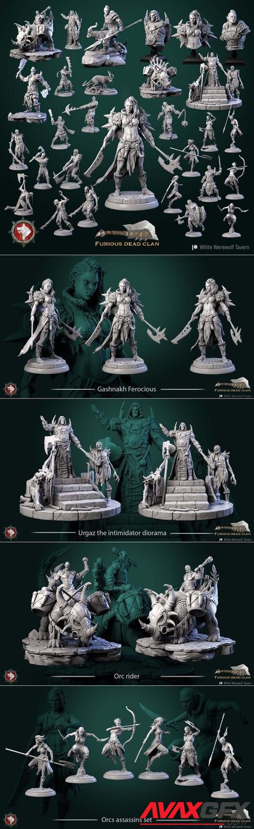 White Werewolf Tavern - Furious Dead Clan - October 2022 – 3D Print