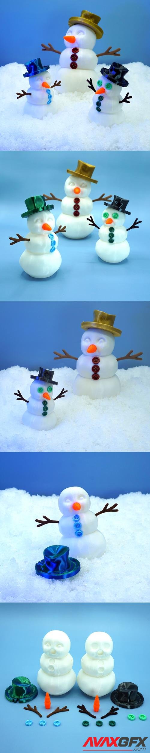 Articulated Snowman – 3D Print