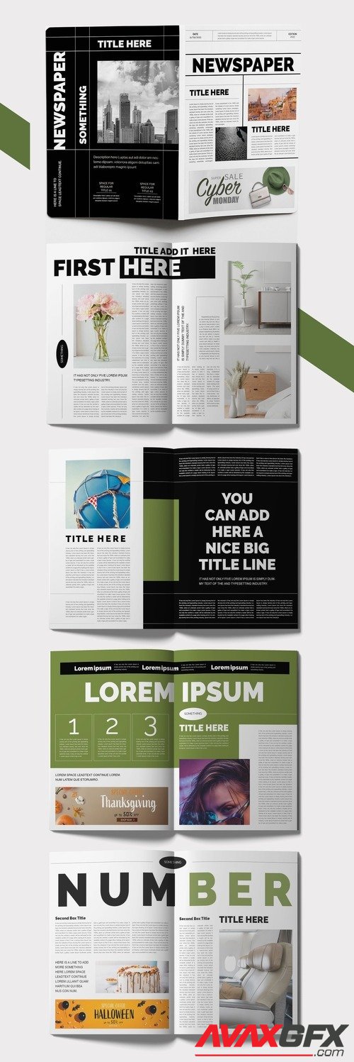 AdobeStock - Old and Classic Tabloid Newspaper Layout 541568369