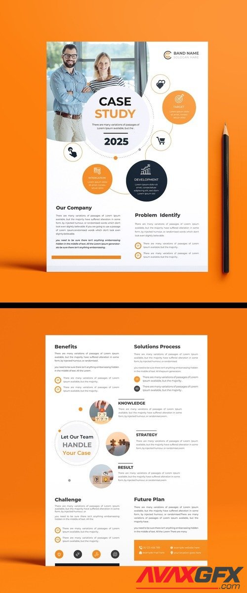 AdobeStock - Business Case Study Layout 524132778