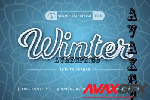 Winter Stroke - Editable Text Effect - 10937301