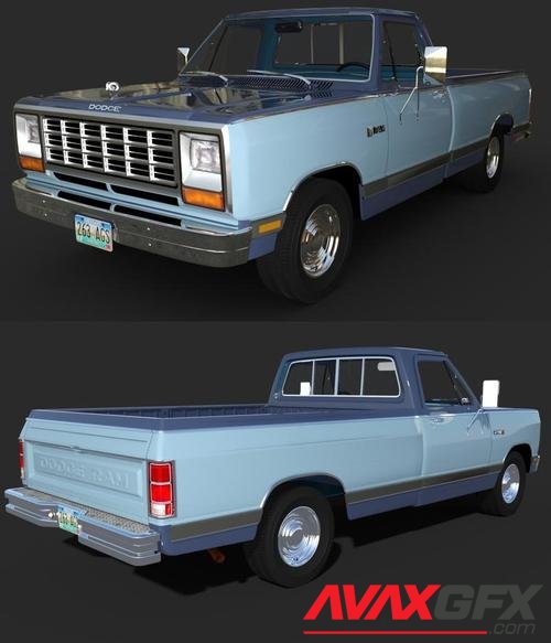 DODGE RAM 1983 for DAZ