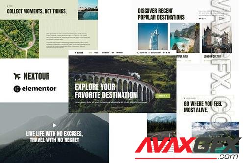 ThemeForest - Nextour - Tour Guide & Travel Agency Elementor Template Kit/41998537