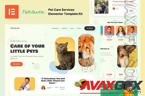 ThemeForest - Petvanta - Pet Care Services Elementor Template Kit/41884086