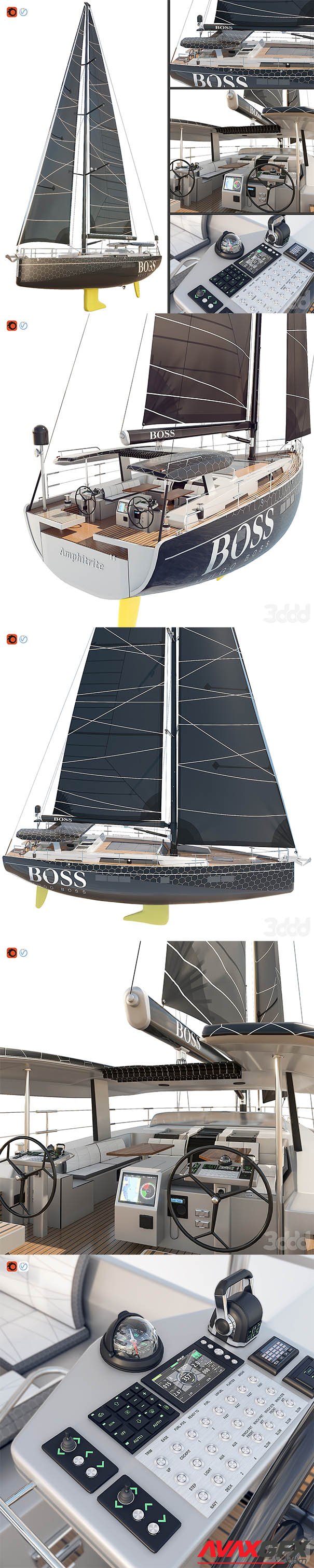 Hanse 675 Yacht Boss 3D
