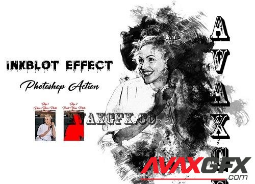 Inkblot Effect Photoshop Action - 10943966