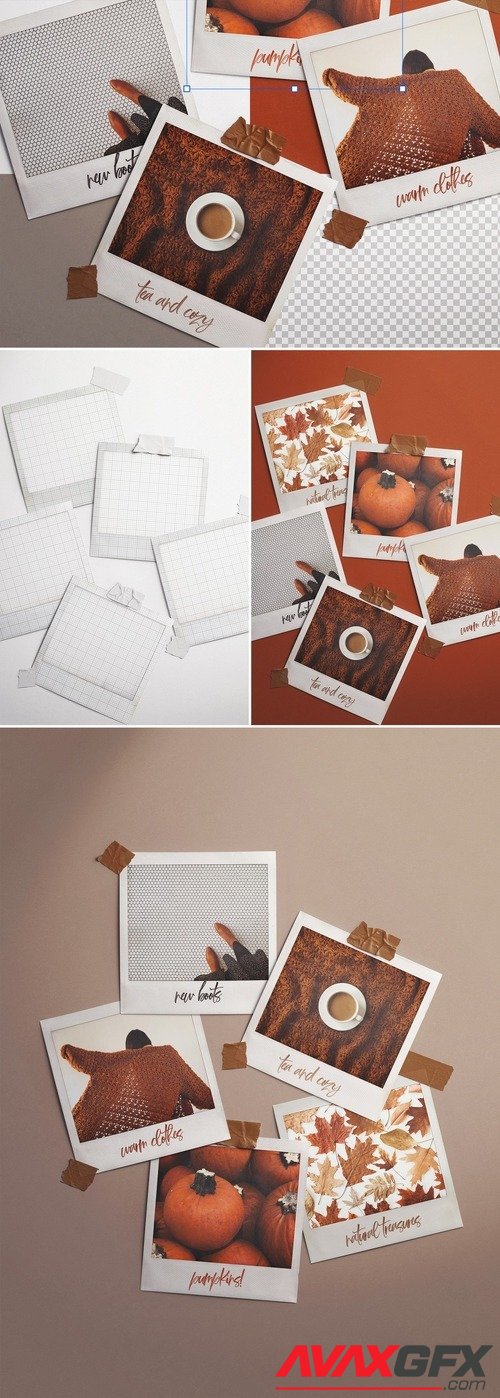 Adobestock - Instant Photos with Tape 535924186