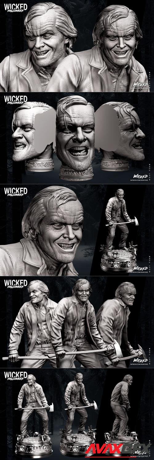 Wicked - Jack Torrence - Statue and Bust and Extras – 3D Print