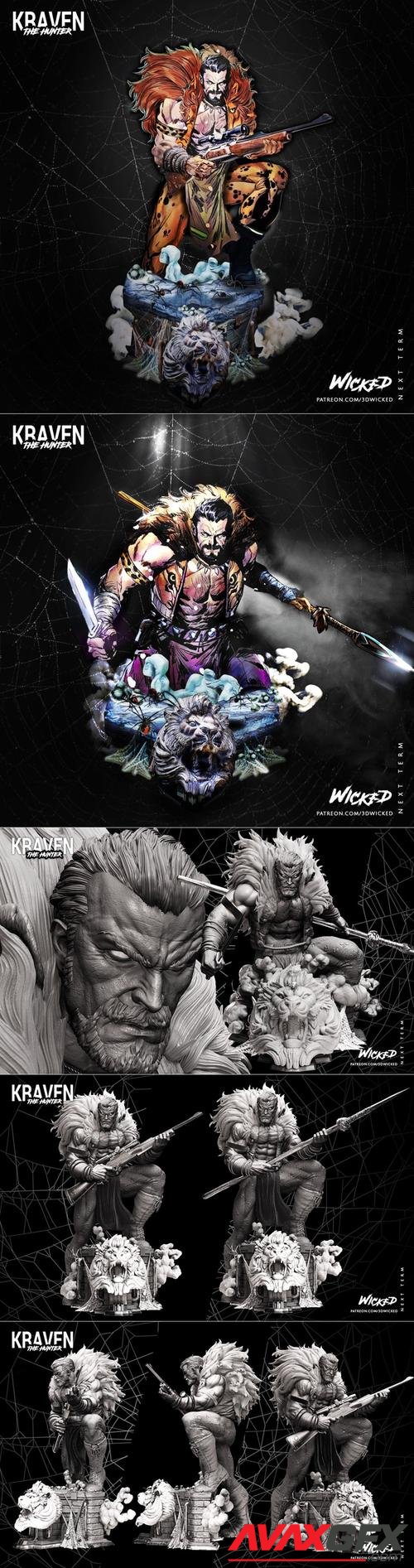 Wicked - Kraven Hunter - Statue and Bust – 3D Print