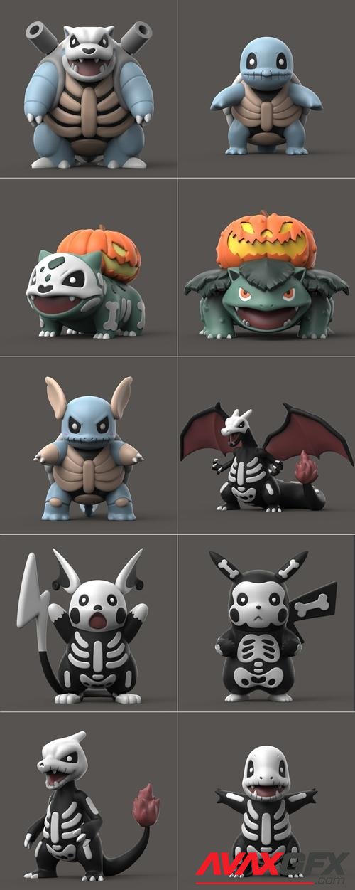 Scrazyone - Halloween Charizard Collection – 3D Print