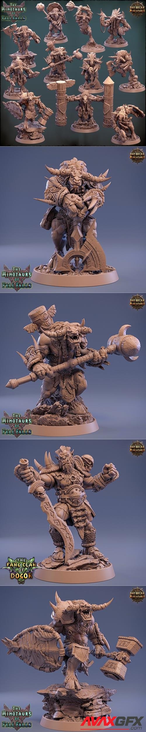 Daybreak Miniatures - The Minotaurs of Fell Falls September 2022 – 3D Print