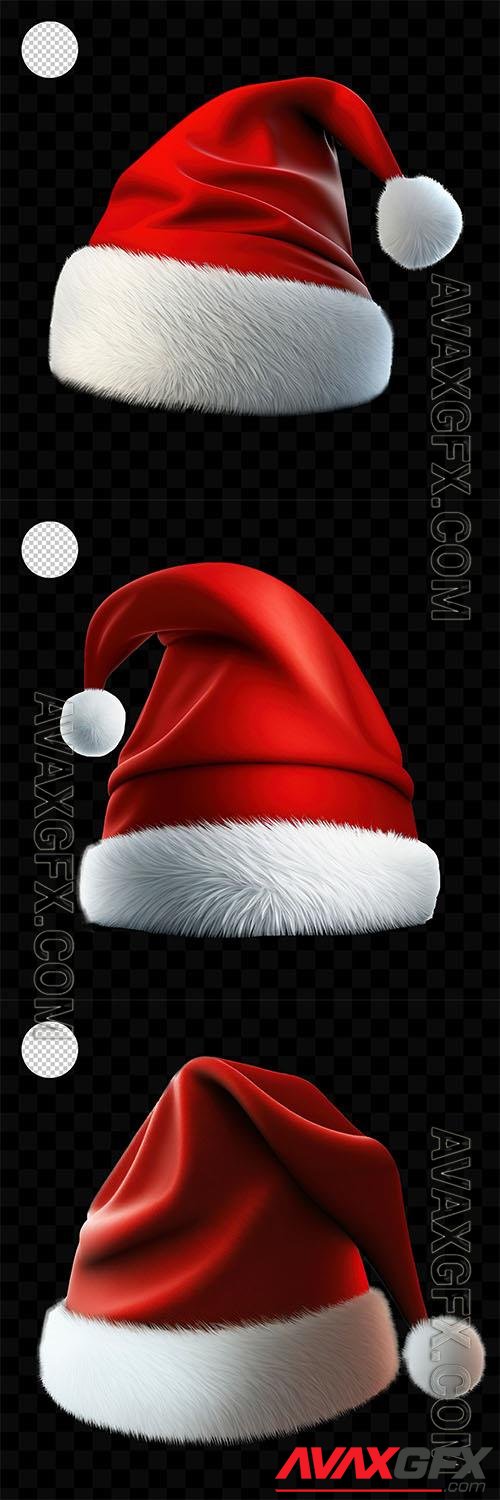 Santa claus red hat psd