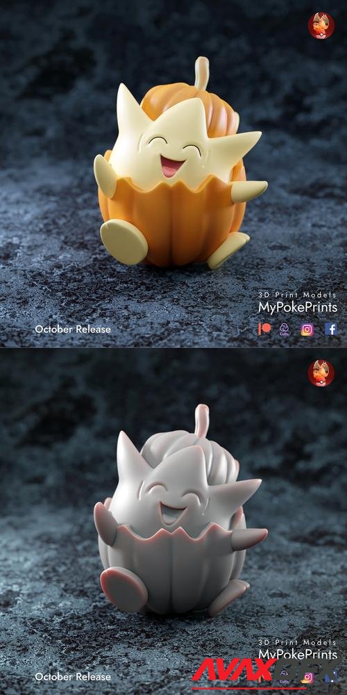 MyPokePrints - Togepi (Pumpkin) – 3D Print