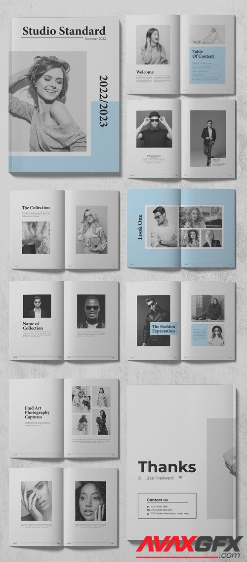 Adobestock - Lookbook Brochure Layout 513056247