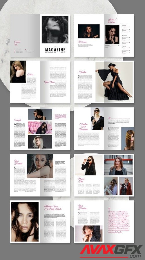 Adobestock - Magazine Layout 513055081