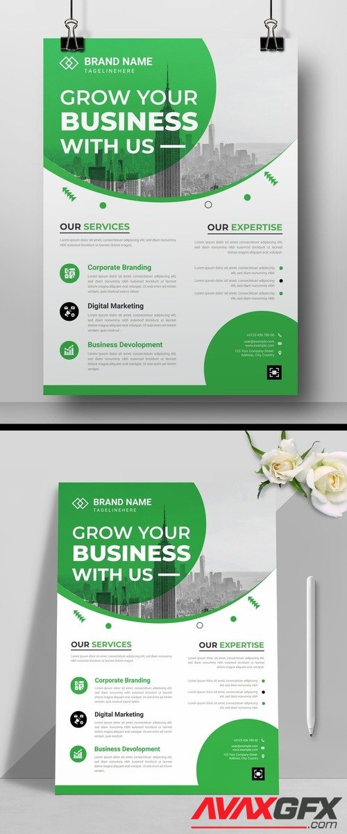 Adobestock - Creative Event Flyer with Photo Placeholders 509470027