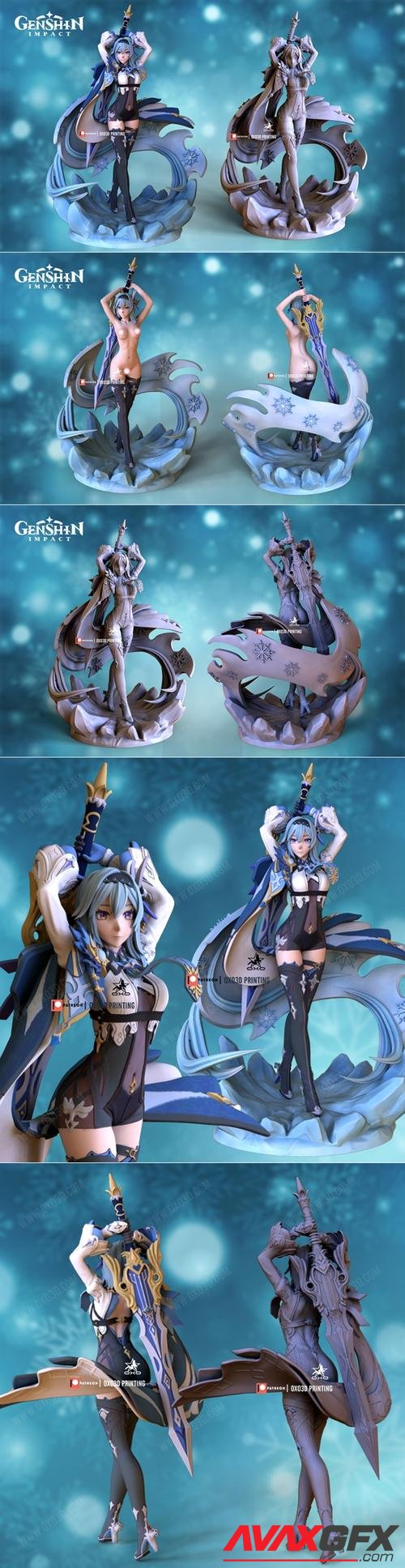 Eula Yura - Genshin Impact – 3D Print